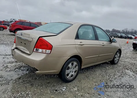 2008 Kia Spectra Ex z USA, uszkodzony, nr VIN KNAFE121785557815